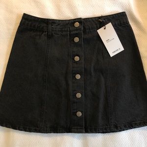 Forever 21 Button Up Jean Skirt (size 26)